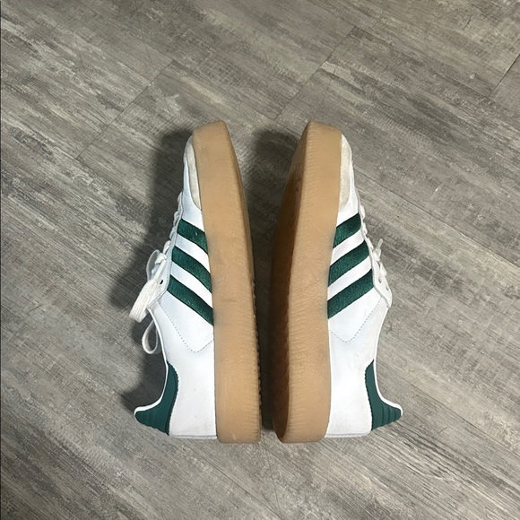 adidas Samba Platform Sneakers White Green Gum Sole - Picture 7 of 8